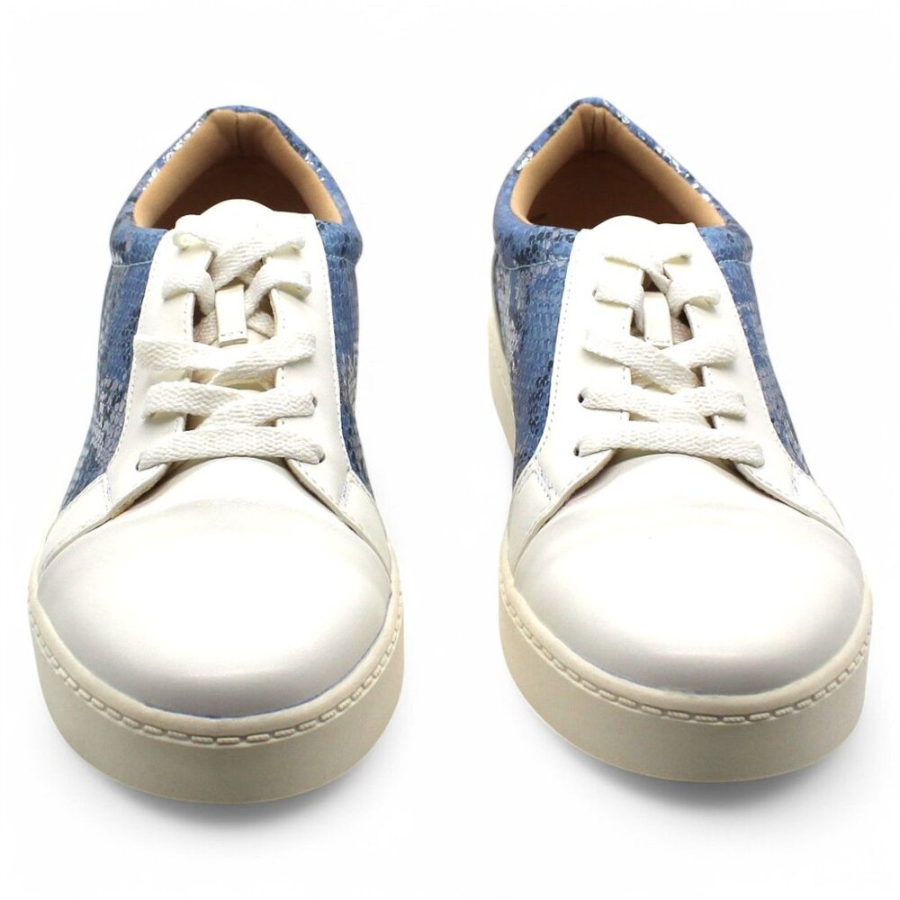 Journee Collection Comfort Foam Lynz Sneakers (Blue) Women S Shoes - Picture 2 of 8
